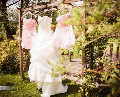 robe de mariee et filles honneur