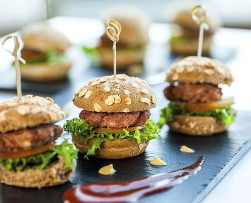 mini hamburgers