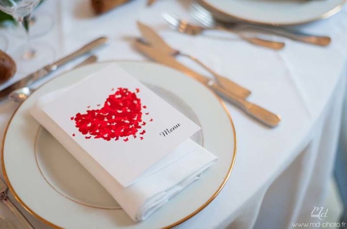 menu mariage