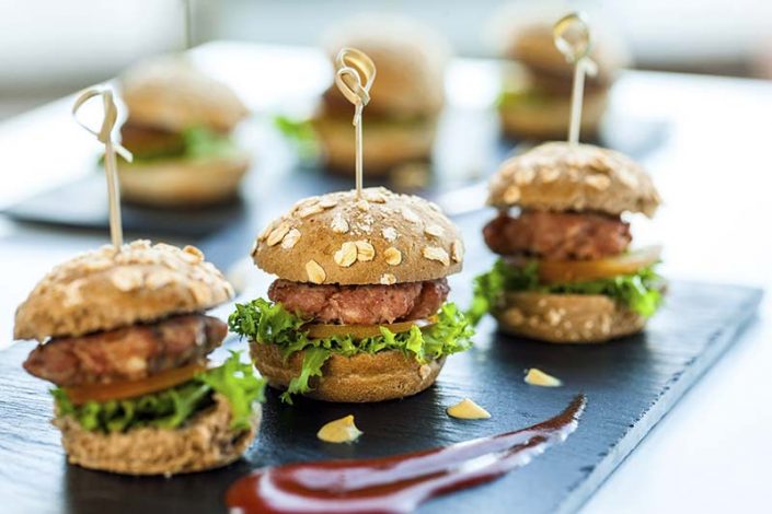 mini hamburgers