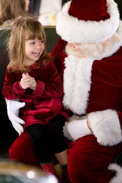 trone pere noel