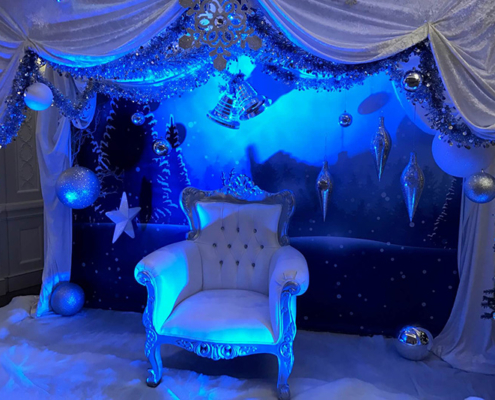decor trone de noel